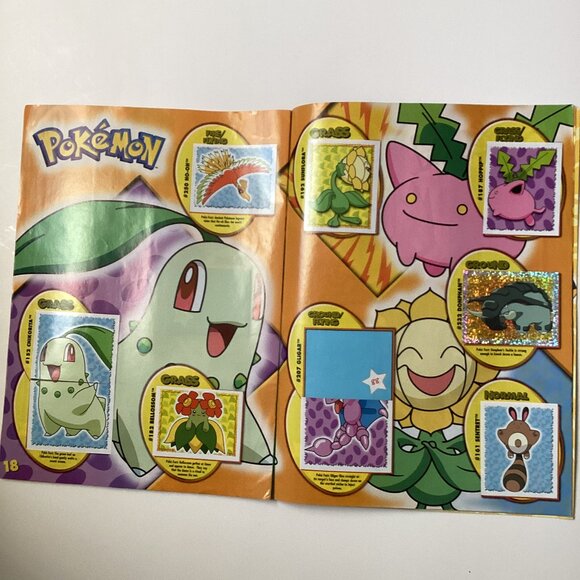 Merlin Topps Pokémon 2001 Album Book + Stickers English Issue Collectable - Picture 9 of 16